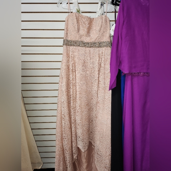 My Michelle Pink Strapless Dress - Picture 12 of 12